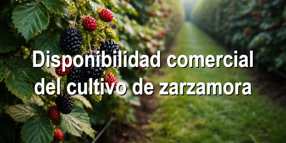 Disponibilidad comercial del cultivo de zarzamora