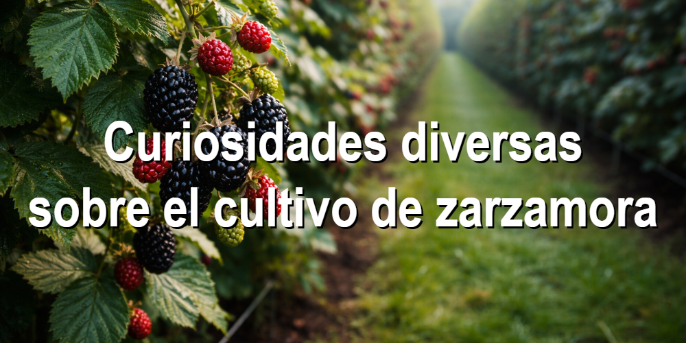 Curiosidades diversas sobre el cultivo de zarzamora