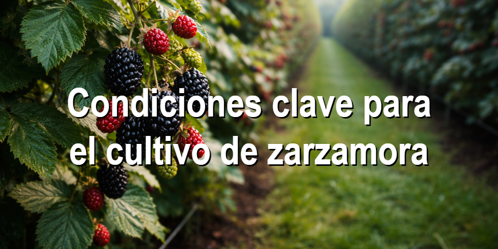 Condiciones clave para el cultivo de zarzamora